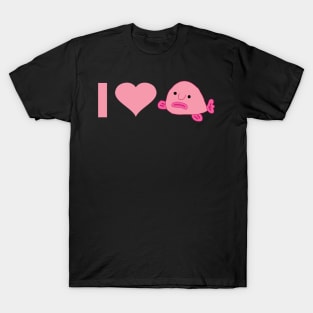 i love blobfish fan girls guys deep sea animal T-Shirt